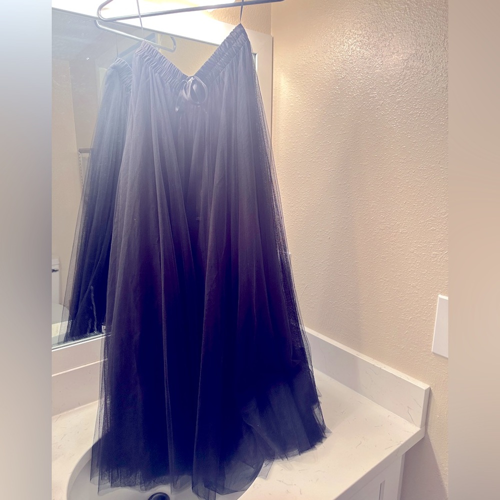 Elan Black Tulle Skirt